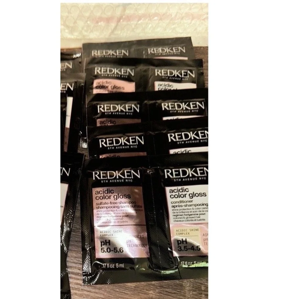 REDKEN Acidic‎ Color Gloss Shampoo Conditioner Samples travel Color Care